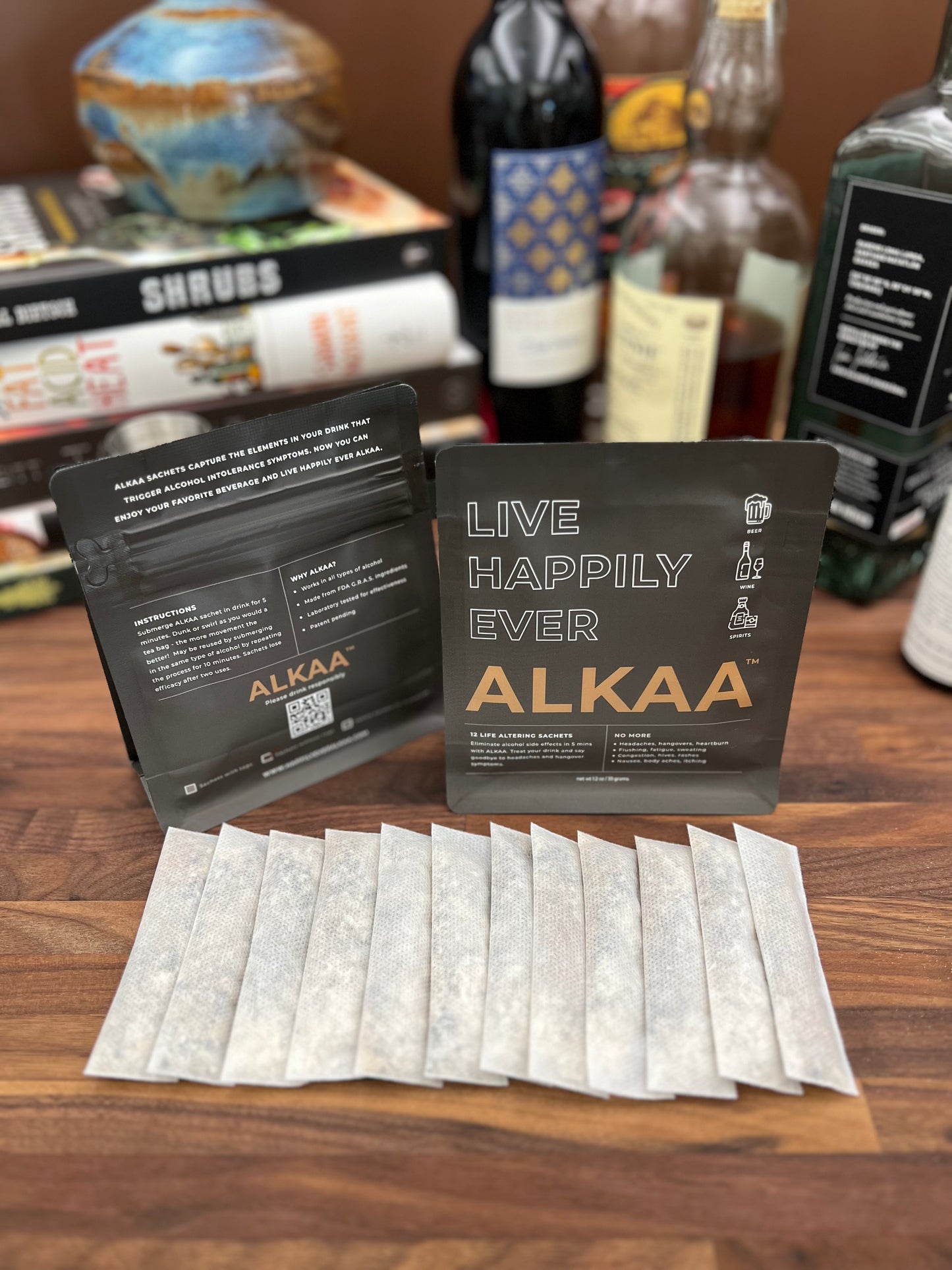 ALKAA Skinny Sachets - For Beer Bottles and Cans (Pouches of 12 or 24)