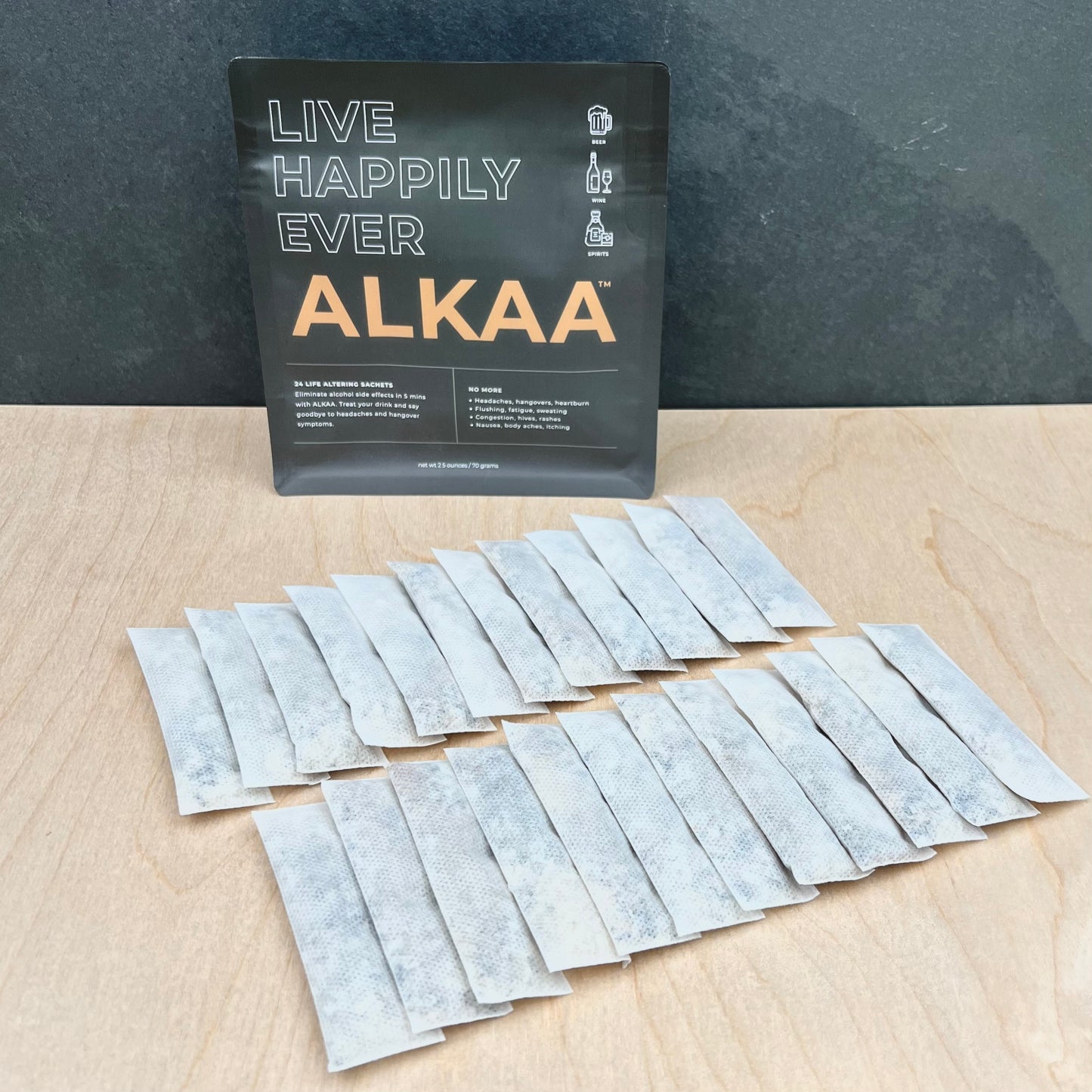 ALKAA Skinny Sachets - For Beer Bottles and Cans (Resealable Pouches)