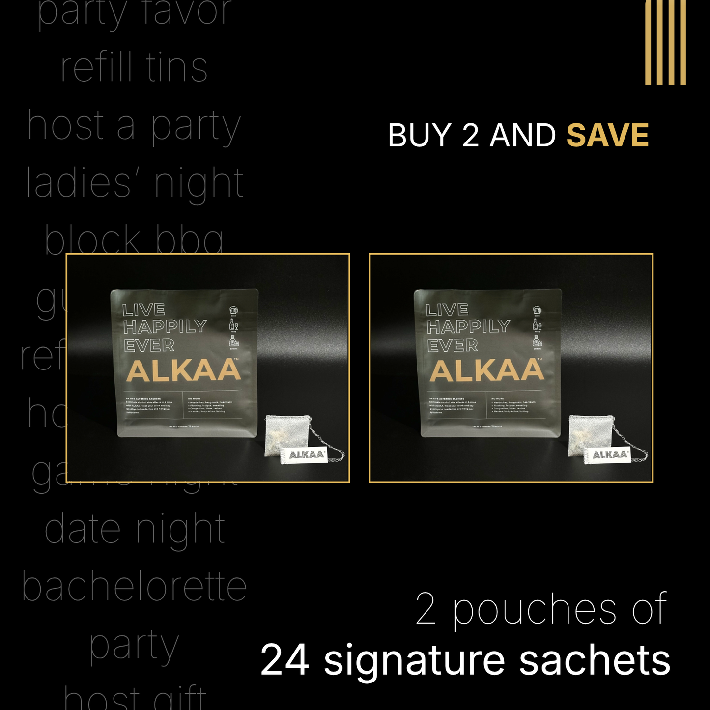 ALKAA Signature Sachets: Beyond Wine Wands