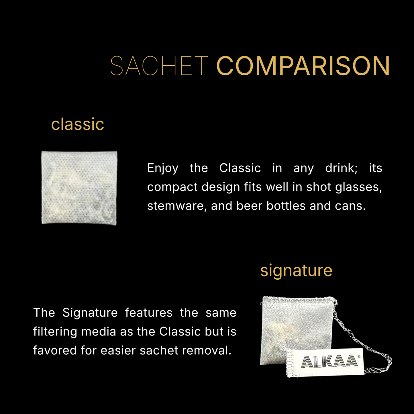 ALKAA Signature Sachets: Beyond Wine Wands